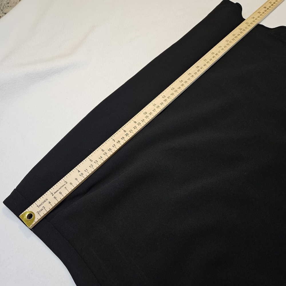 Ann Taylor Solid Black Triacetate Polyester Skirt… - image 5